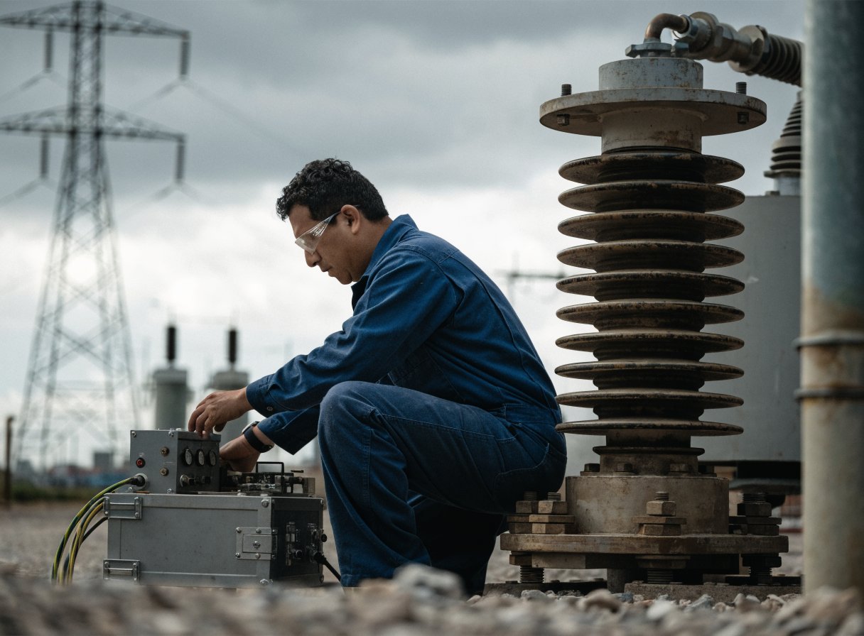 Doble Engineering equipment in the field in Mexico
