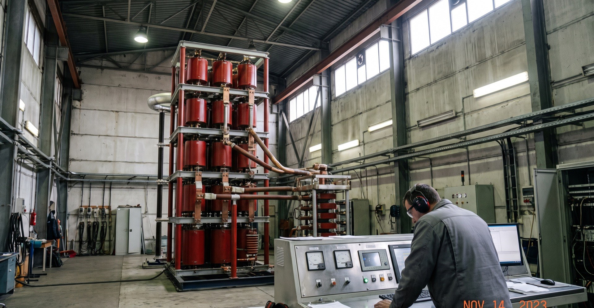 High-voltage impulse test equipment